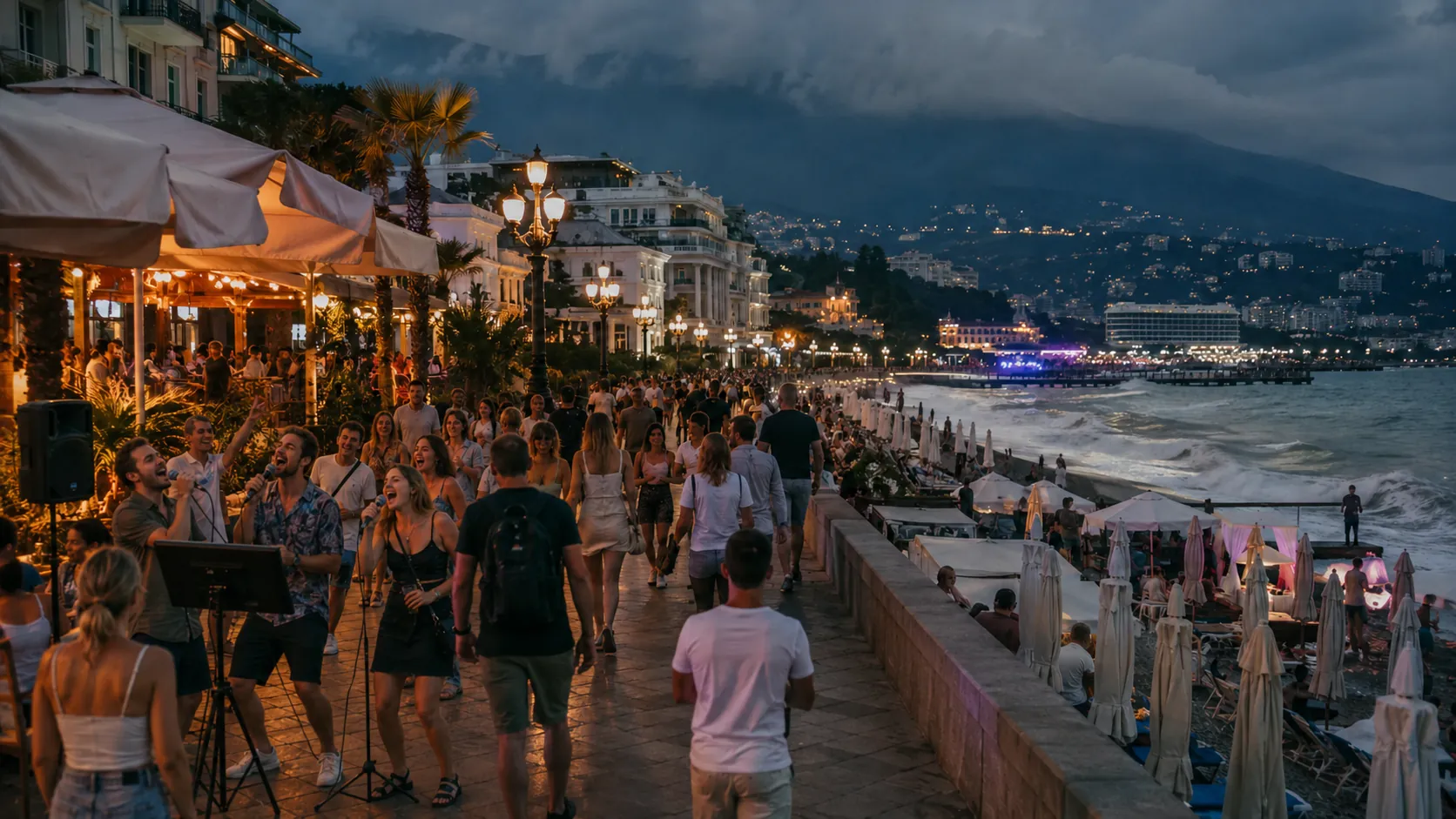 Курортная жизнь в Алуште на первой линии моря